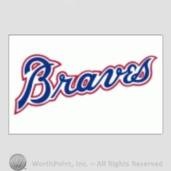 Atlanta Braves sport logo: Braves on white background.