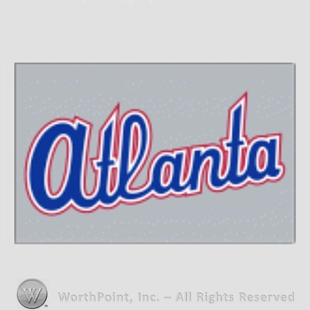 Atlanta Braves sport logo: atlanta on grey background.