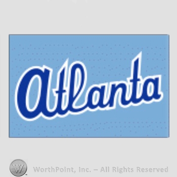 Atlanta Braves sport logo: atlanta on blue background.