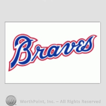 Atlanta Braves sport logo: Braves on white background.
