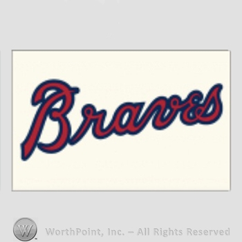 Atlanta Braves sport logo: Braves on white background.
