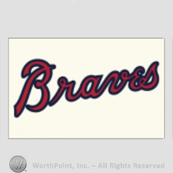 Atlanta Braves sport logo: Braves on white background.