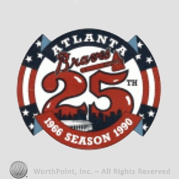 Atlanta Braves sport logo: Atlanta Braves 25th season.