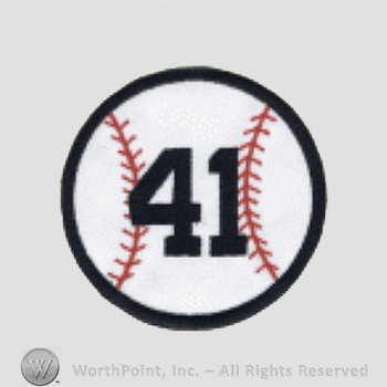 Atlanta Braves sport logo: 41 on a baseball.