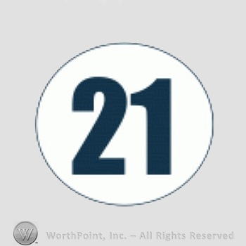 Atlanta Braves sport logo: 21 inside a circle.