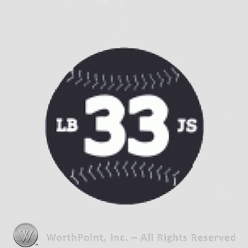 Atlanta Braves sport logo: 33 on a baseball.