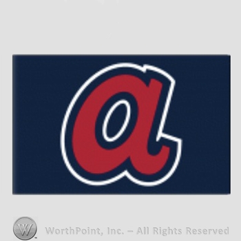 Atlanta Braves sport logo: a on a blue background.