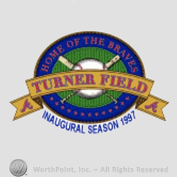 Atlanta Braves sport logo: Turner Field Home of the Braves Inaugural Season 1997.