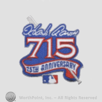 Atlanta Braves sport logo: 715 25th Anniversary.