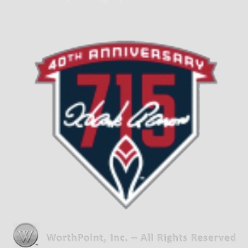 Atlanta Braves sport logo: 715 40th anniversary.