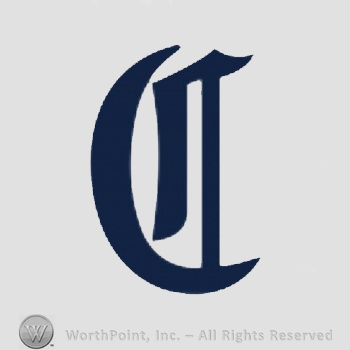 Chicago Cubs sport logo: a blue olde English style "C".