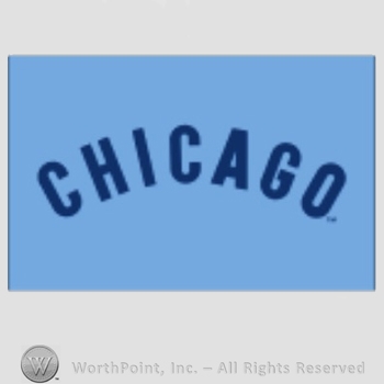 Chicago Cubs sport logo: Chicago on a blue background.