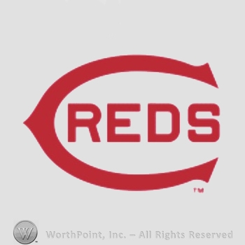Cincinnati Reds sport logo: REDS inside C.