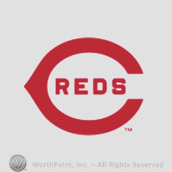 Cincinnati Reds sport logo: REDS inside C.