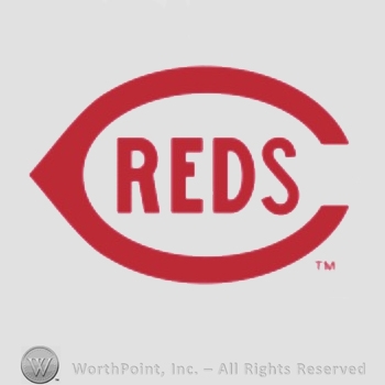 Cincinnati Reds sport logo: REDS inside C.