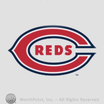 Cincinnati Reds sport logo: REDS inside C.