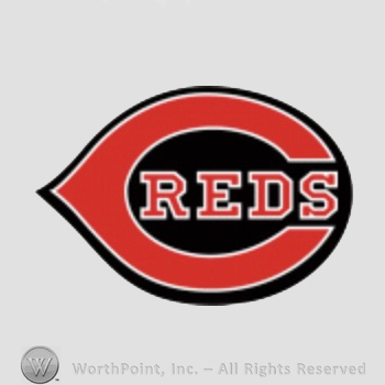 Cincinnati Reds sport logo: REDS inside C.