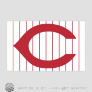 Cincinnati Reds sport logo: C on a white with red stripes background.