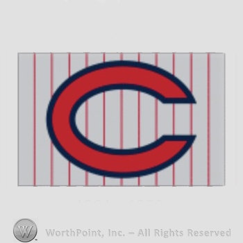 Cincinnati Reds sport logo: C on a grey with red stripes background.