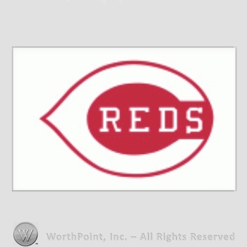Cincinnati Reds sport logo: REDS inside C.