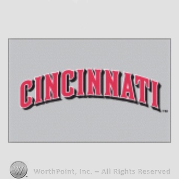 Cincinnati Reds sport logo: CINCINNATI on a grey background.
