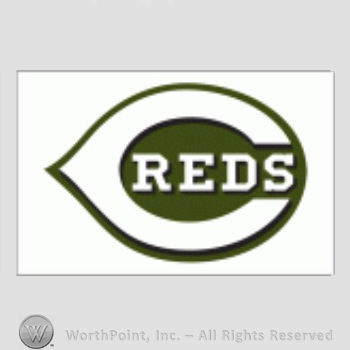 Cincinnati Reds sport logo: REDS inside C.