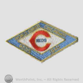 Cincinnati Reds sport logo: Reds 1940 World Series and Reds inside C, all inside a diamond shape.