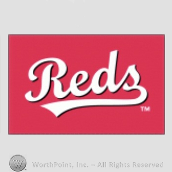 Cincinnati Reds sport logo: Reds on a red background.