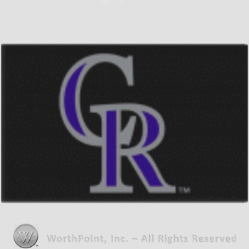 Colorado Rockies sport logo: interlocked CR on a black background.