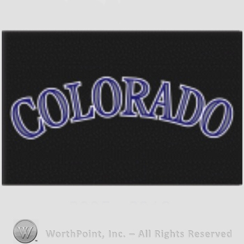 Colorado Rockies sport logo: Colorado on a black background.