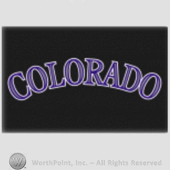 Colorado Rockies sport logo: Colorado on a black background.