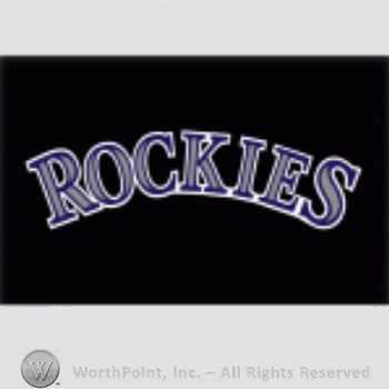 Colorado Rockies sport logo: Rockies on a black background.