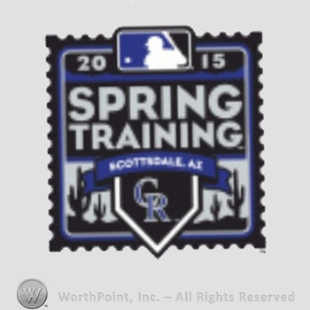 Colorado Rockies sport logo: 2015 Spring Training CR.