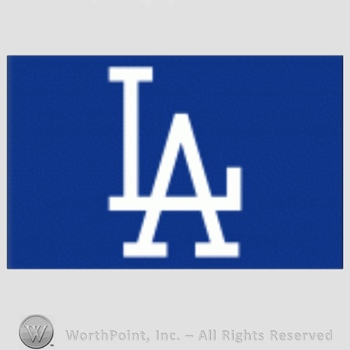 Los Angeles Dodgers sport logo: interlocked LA on a blue background.