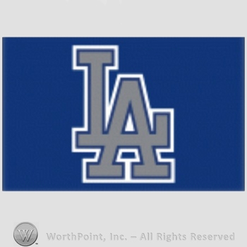 Los Angeles Dodgers sport logo: interlocked LA on a blue background.