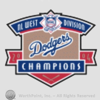 Los Angeles Dodgers sport logo: NL West Division Dodgers Champions.