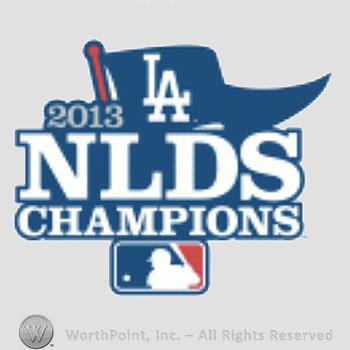 Los Angeles Dodgers sport logo: 2013 LA NLDS Champions.