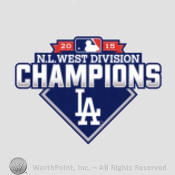 Los Angeles Dodgers sport logo: NL West Division Champions LA.