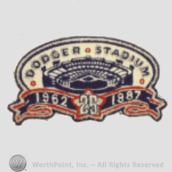 Los Angeles Dodgers sport logo: Dodger Stadium above 1962 - 1987.