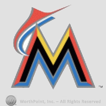 Miami Marlins sport logo: a marlin leaping over letter M.