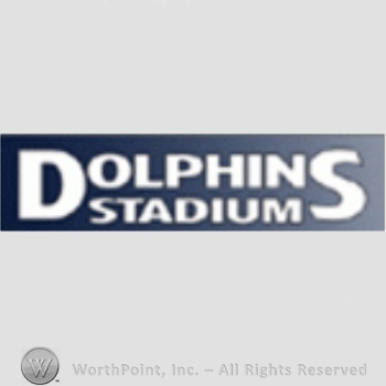 Miami Marlins sport logo: Dolphins Stadium.