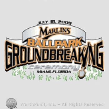 Miami Marlins sport logo: Marlins Ballpark Groundbreaking.