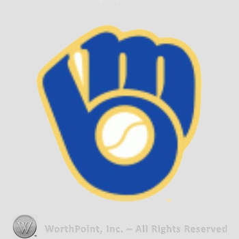 Milwaukee Brewers sport logo: MB together in the shape of a baseball glove.