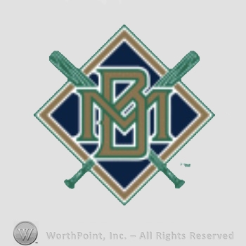 Milwaukee Brewers sport logo: interlocking MB on a diamond with crossed bats.