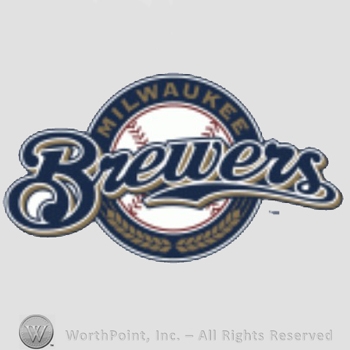 Milwaukee Brewers sport logo: Brewers written over a circle.