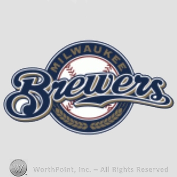 Milwaukee Brewers sport logo: Brewers written over a circle.
