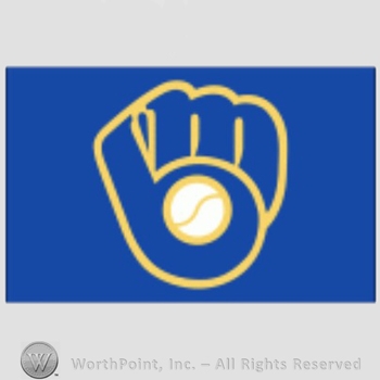 Milwaukee Brewers sport logo: MB together in the shape of a baseball glove.