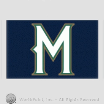 Milwaukee Brewers sport logo: letter M on a navy blue background.