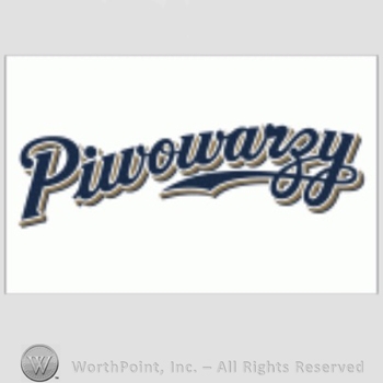 Milwaukee Brewers sport logo: Piwowarzy written on a white background.