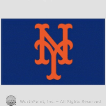 New York Mets sport logo: NY in orange on a navy blue background.